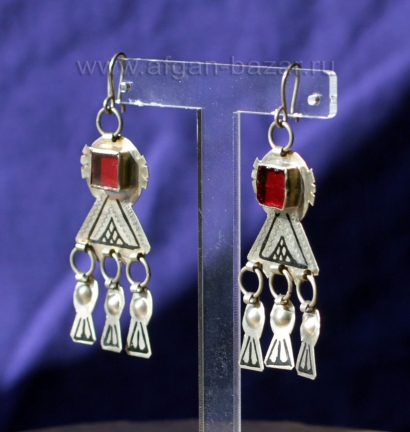 Марокканские серьги в стиле украшений племени Ида-оу-надиф (Ida-Ou-Nadif)