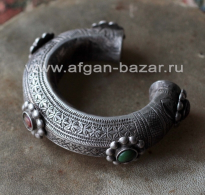 Традиционный афганский браслет. Западный Афганистан, пуштуны племени Шинвари, пе