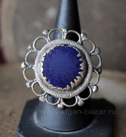 Кашмирское племенное кольцо с солярной символикой - афганское традиционное украш