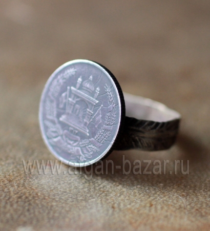 Старое кольцо из афганской монеты (Tribal Kuchi Jewelry)