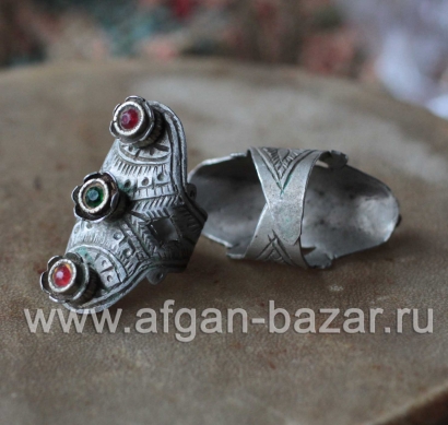 Афганское племенное кольцо. Кашмир, конец 20-го века (Tribal kuchi jewelry)
