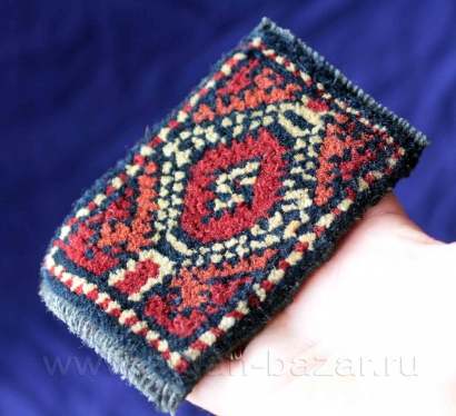 Афганский шерстяной декоративный коврик ручной работы. Афганистан, Кабул, 20-21 вв. Афганский шерстяной декоративный коврик ручной работы. Афганистан, Кабул, 20-21