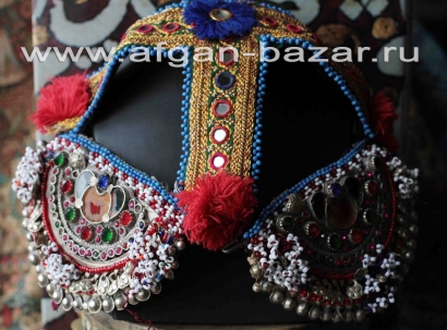 Афганское народное украшение для головы.  Афганистан или Пакистан, пуштуны-кучи
