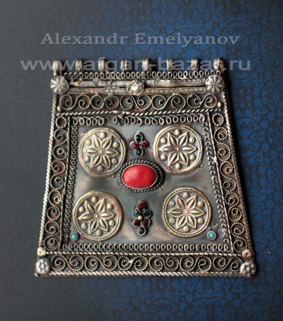 Подвеска пектораль в афганском стиле. Автор - Емельянов Александр. Авторское украшение Подвеска пектораль в афганском стиле. Автор - Емельянов Александр