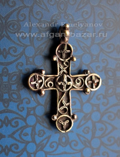 Кулон-крест в византийском стиле. Автор - Александр Емельянов