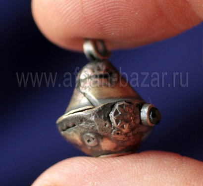 Подвеска-бусина, сделанная из деталей старых афганских украшений. Авторская переработка - Александр Емельянов Подвеска-бусина, сделанная из деталей старых афганских украшений