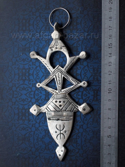 Массивный туарегский амулет Agades cross. Марокко, современная работа