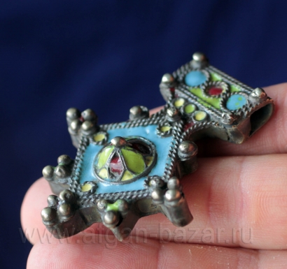 Марокканская подвеска-амулет "Богдад" (Boghdad) с горячей эмалью