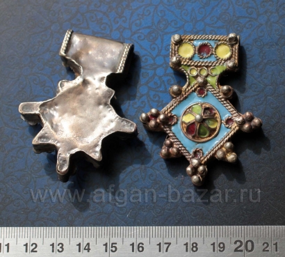 Марокканская подвеска-амулет "Богдад" (Boghdad) с горячей эмалью