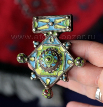 Марокканская подвеска-амулет "Богдад" (Boghdad) с горячей эмалью. Авторская горячая эмаль - Александр Емельянов Марокканская подвеска-амулет "Богдад" (Boghdad) с горячей эмалью. Авторская гор