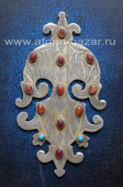 Туркменская подвеска-амулет "Дагдан", нагрудное украшение - амулет