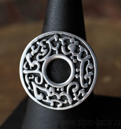 Египетский серебряный перстень с каллиграфической надписью