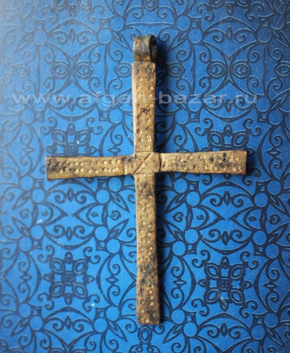 Старый эфиопский нательный крест. Тип Шоа. Эфиопия, 20 век