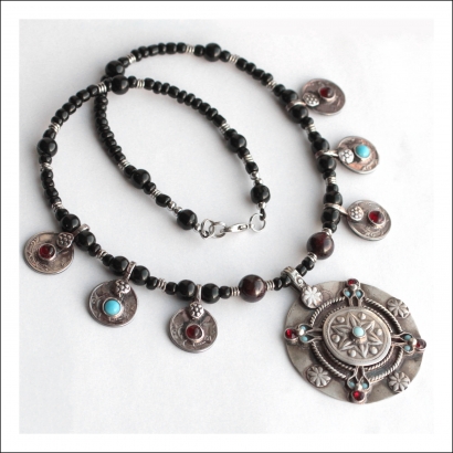 Авторские украшения. Колье ручной работы. Трайбл. Этно.