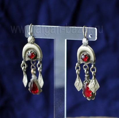 Афганские серьги. Афганистан, народность Хазара, 20 в.