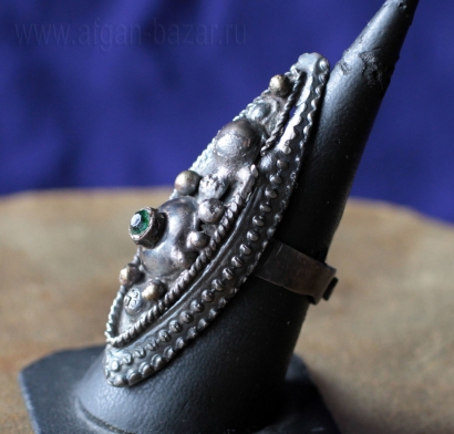 Перстень в индийском стиле - авторская переработка старого мультанского кольца с