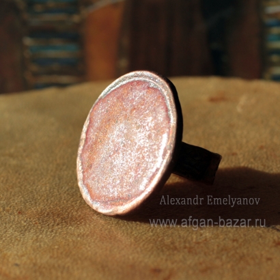 Александр Емельянов. Кольцо из старинной монеты с горячей эмалью