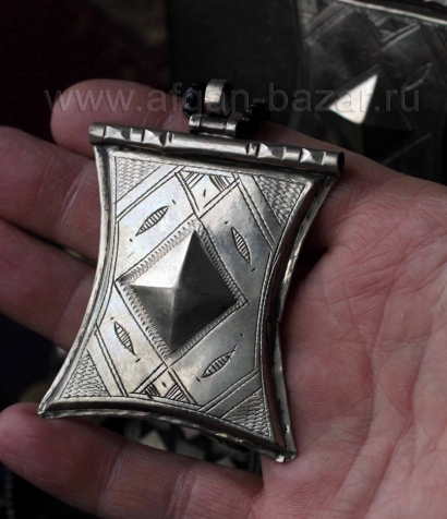 Туарегский мужской амулет "Ктаб" или "Тчерот". Марокко, Мавритания или Нигер, 20