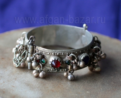 Афганский браслет с бубенчиками. Афганистан или Пакистан, 20 в., племенные украш
