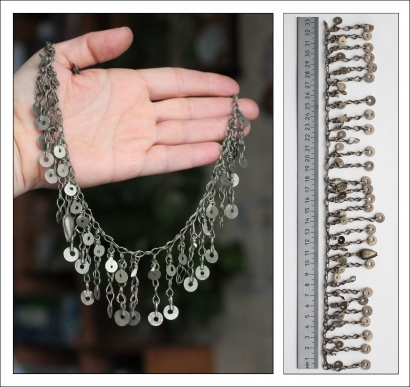 этническая фурнитура для расшивки костюма. Кучи цепи