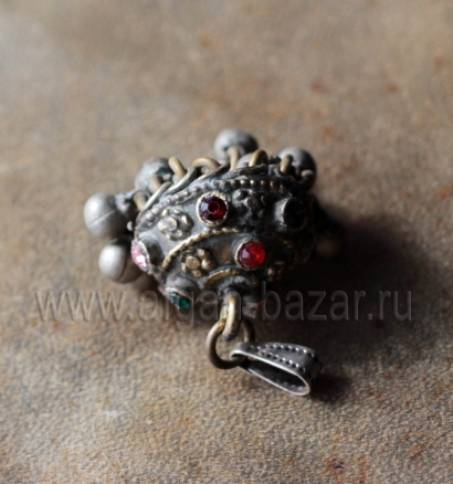 Афганская подвеска, деталь височной подвески. Афганистан или Пакистан, племена К