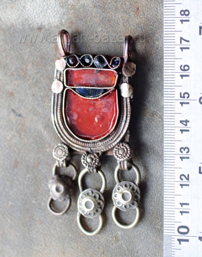 Афганская подвеска, центральная деталь колье-чокера. Афганистан или Пакистан, пл