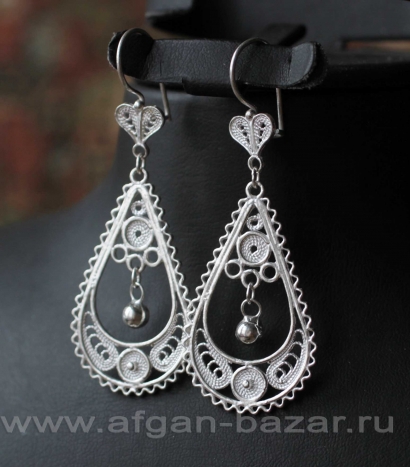 Серьги в стиле традиционных украшений Османской Империи - Ottoman Style Silver T