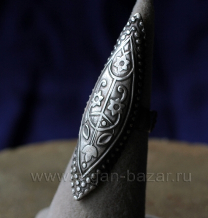 Традиционное мультанское кольцо с утраченной эмалью. Пакистан, Мультан, вторая п