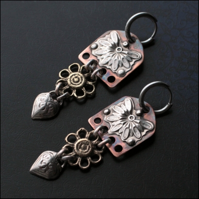 авторские серьги ручной работы. 