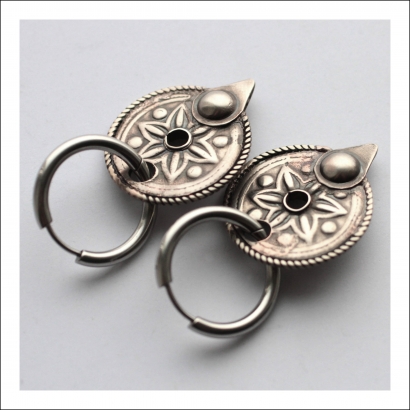 авторские украшения этнические серьги  ручной работы 