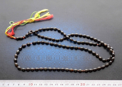 Четки из благородного серпентина "Шах Максуд" - 99 бусин