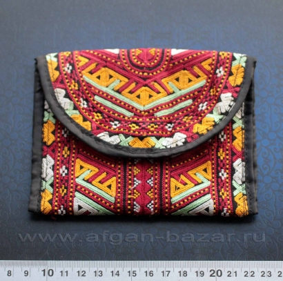 Традиционная туркменская сумочка-кошелек. Туркмения, современная работа Традиционная туркменская сумочка-кошелек. Туркмения, современная работа