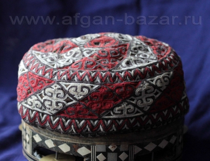 Винтажная туркменская тюбетейка. Туркмения, 20-21 вв., возможно современная рабо