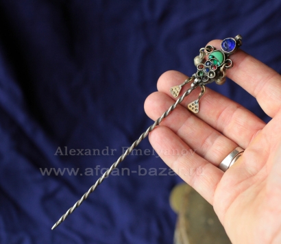 Заколка для волос в стиле украшений народности Мяо/Хмонг. Автор - Александр Емел