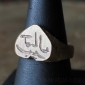 Винтажный мужской перстень-печать с надписью (Kuchi Tribal Ring)