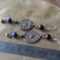 Серьги, сделанные из деталей старых афганских украшений. Авторская переработка -