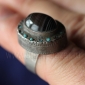 Винтажный афганский перстень с агатом (ониксом). Афганистан, 20 в.