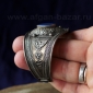 Винтажный афганский браслет в туркменском стиле с лазуритом. Афганистан, конец 2