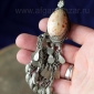 Афганская племенная подвеска - амулет с раковиной каури.  Афганистан или северны