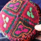 Традиционная афганская хазарейская тюбетейка "Кулох".  Афганистан, народность Ха