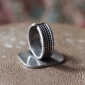 Египетский серебряный перстень с орнаментом "арабеска"