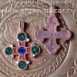 Реплика-реконструкция средневекового византийского креста с горячей эмалью