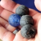 Африканские стеклянные бусины Кробо - African Ghana Krobo Beads. Лот из четырех 