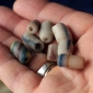 Винтажные африканские стеклянные бусины Кробо - African Ghana Krobo Beads. Лот и