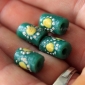 Африканские стеклянные бусины Кробо - African Ghana Krobo Beads. Лот из четырех бусин Африканские стеклянные бусины Кробо - African Ghana Krobo Beads. Лот из четырех