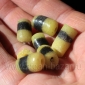 Африканские стеклянные бусины Кробо - African Ghana Krobo Beads. Лот из семи бус