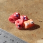 Африканские стеклянные бусины Кробо - African Ghana Krobo Beads. Лот из четырех 