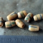 Африканские стеклянные бусины Кробо - African Ghana Krobo Beads. Лот из восьми б