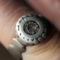 Берберский перстень-талисман с венецианским стеклом (срез венецианской бусины "Ш