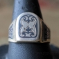 Винтажный серебряный перстень с чернью. СССР, Дагестан, Кубачи, конец 20 века